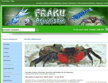 Tablet Screenshot of fraku-aquaristik.de